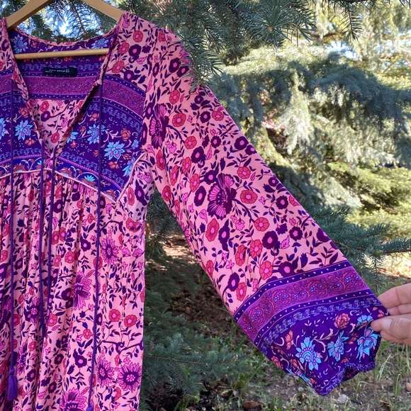 Spell Imitation Folktown Boho Gown in Blossom - Picture 10 of 16